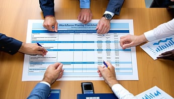 Workforce Planning Checklist cover for HR and Operations leaders Workforce Planning Checklist cover for HR and Operations leaders